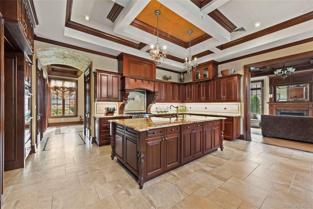 Chandelier, Interior, Kitchen, Pendant Lights, Recessed Lighting