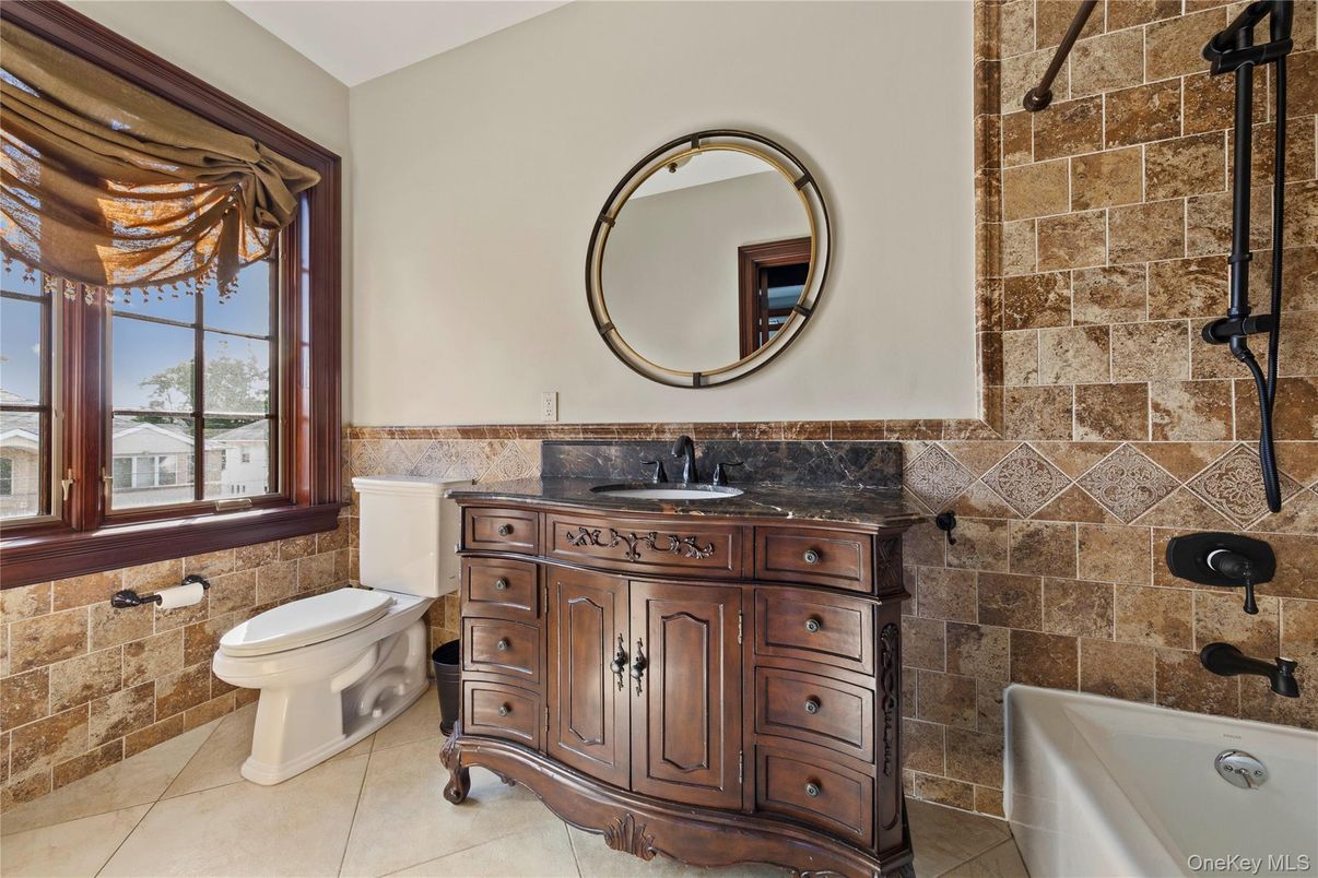 Bathroom, Interior, Stone Walls