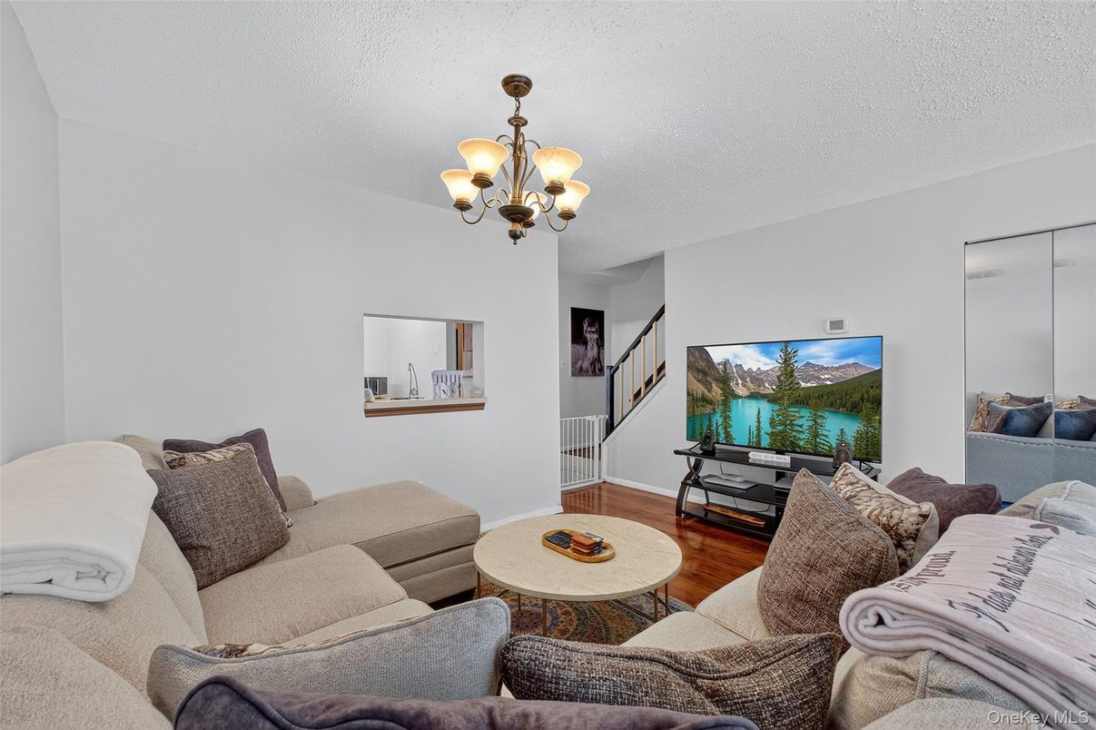 Chandelier, Interior, Living room, Wood Texture Flooring