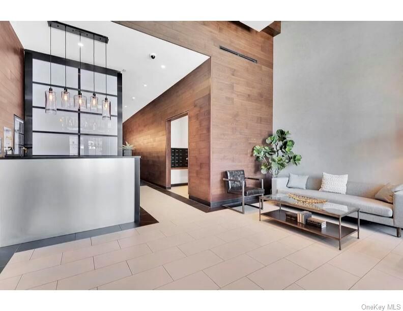 Interior, Living room, Pendant Lights, Recessed Lighting, Wooden Walls