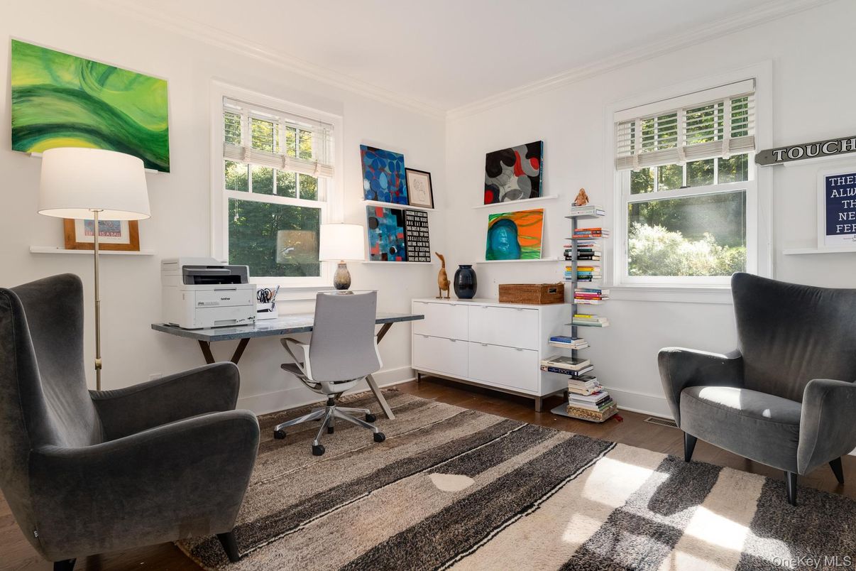 Home Office, Interior, Wood Texture Flooring