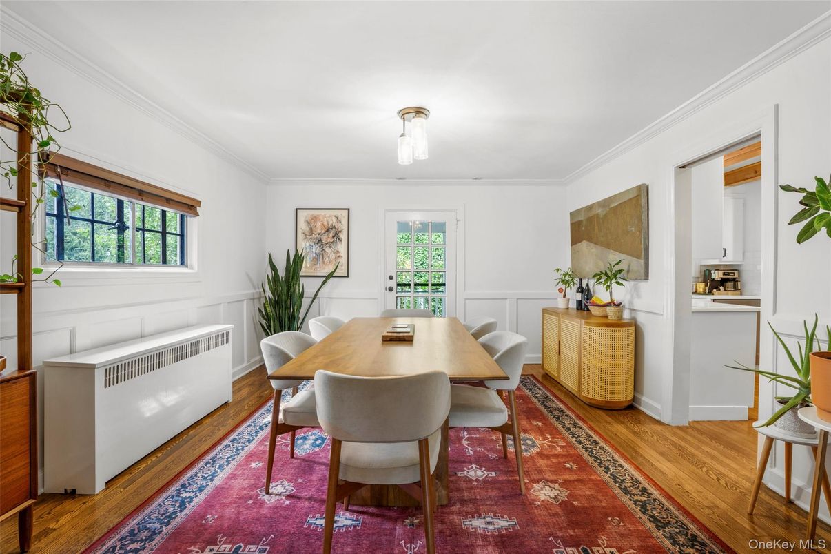 Dining room, Interior, Wood Texture Flooring