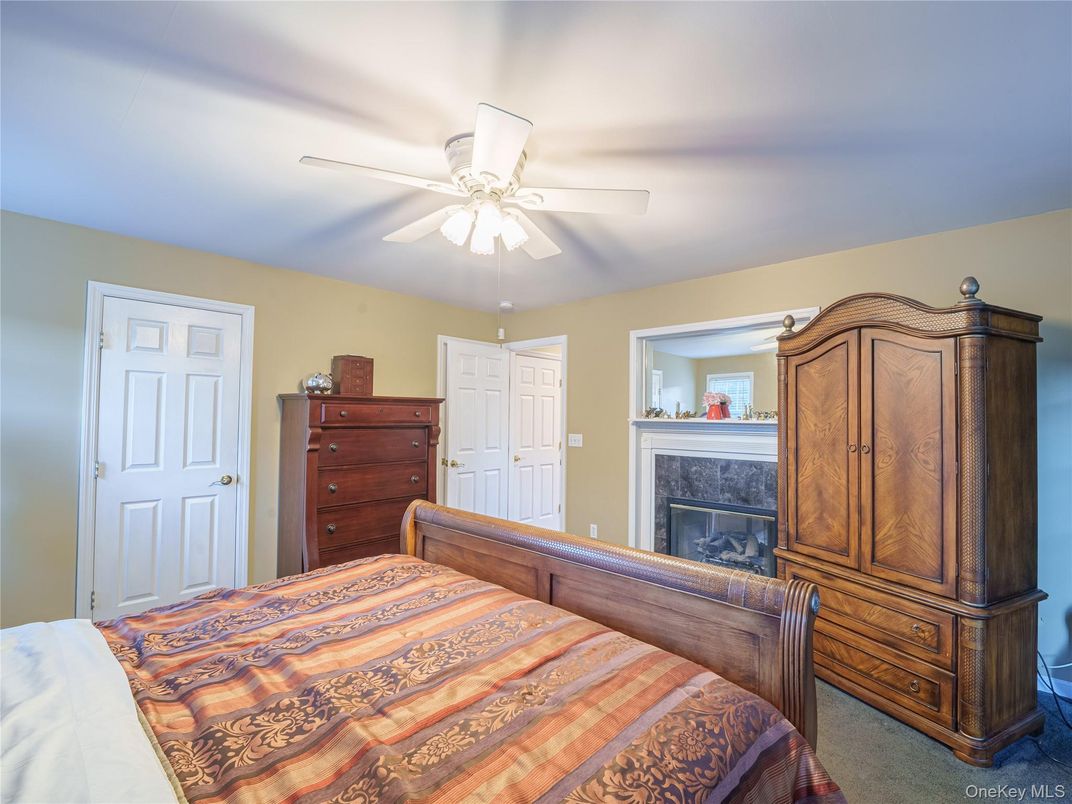 Bedroom, Fireplace, Interior