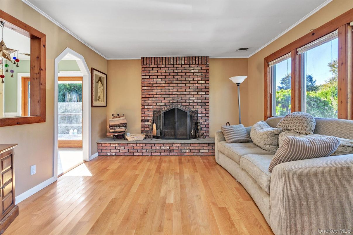 Fireplace, Interior, Stone Walls, Wood Texture Flooring