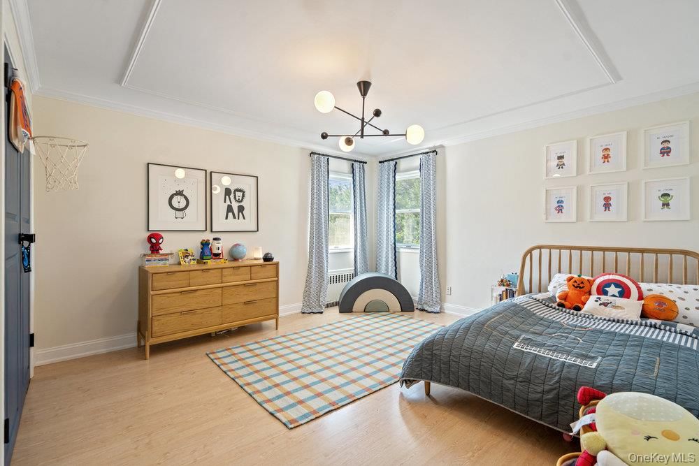 Bedroom, Interior, Pendant Lights, Wood Texture Flooring