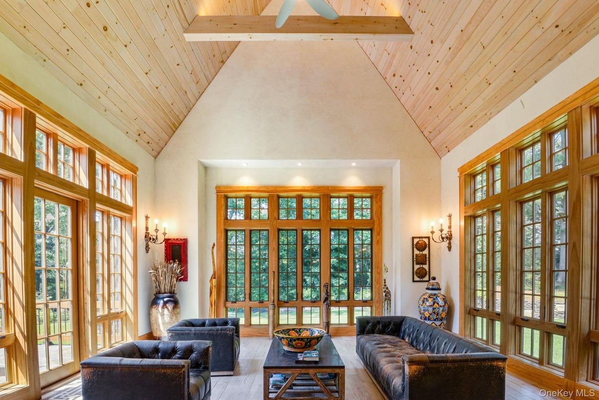 Interior, Living room, Wooden Ceilings