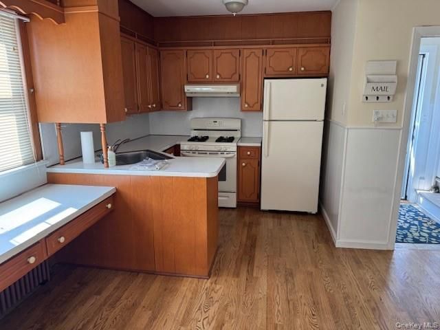 Interior, Kitchen, Wood Texture Flooring