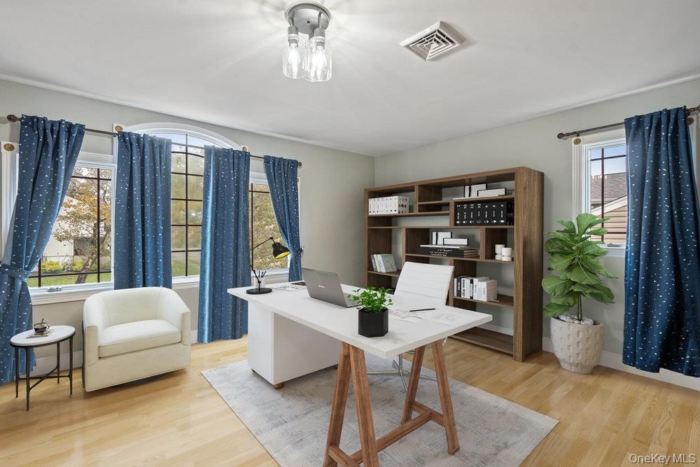 Home Office, Interior, Wood Texture Flooring