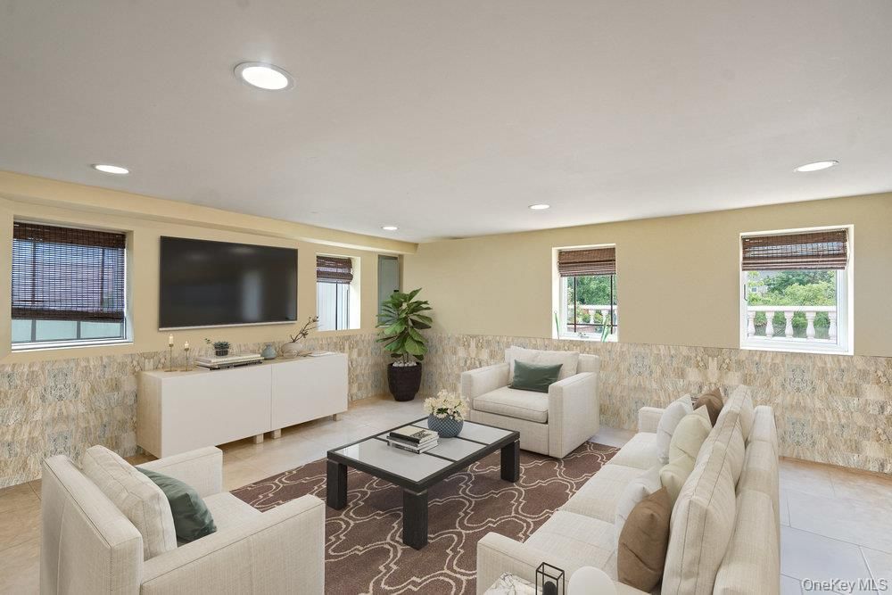 Interior, Living room, Recessed Lighting