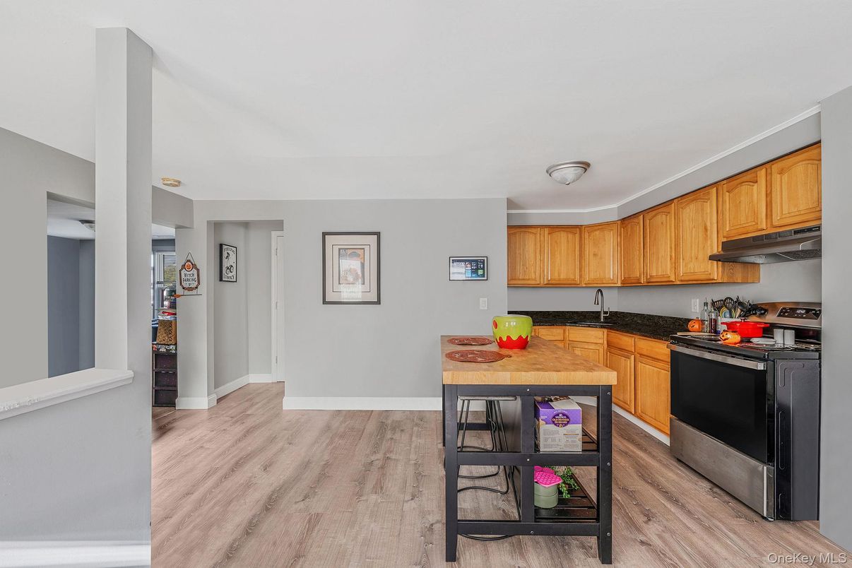 Interior, Kitchen, Wood Texture Flooring