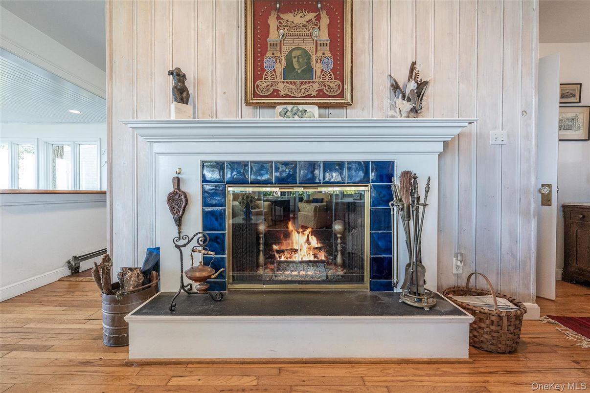 Fireplace, Interior, Wood Texture Flooring, Wooden Walls