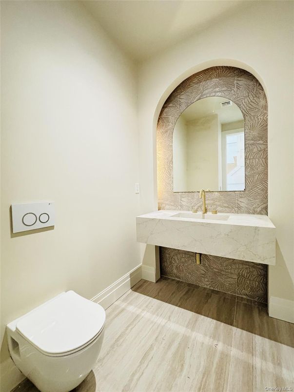 Bathroom, Interior, Wood Texture Flooring
