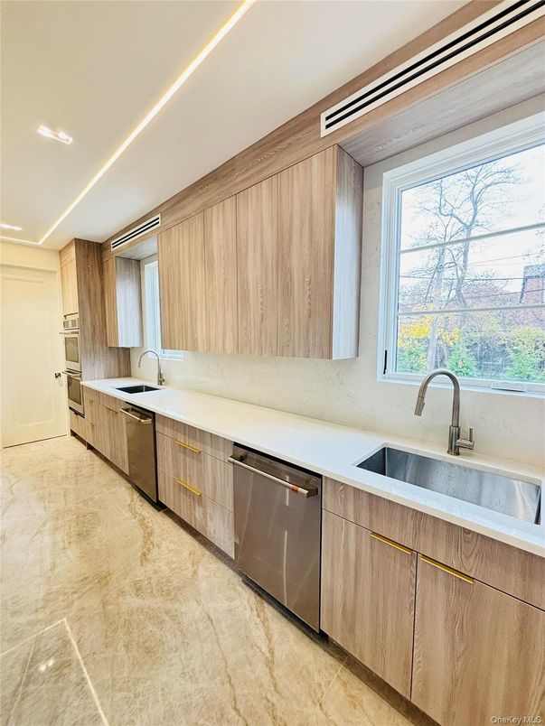 Interior, Kitchen, Recessed Lighting, Stainless Steel Appliances