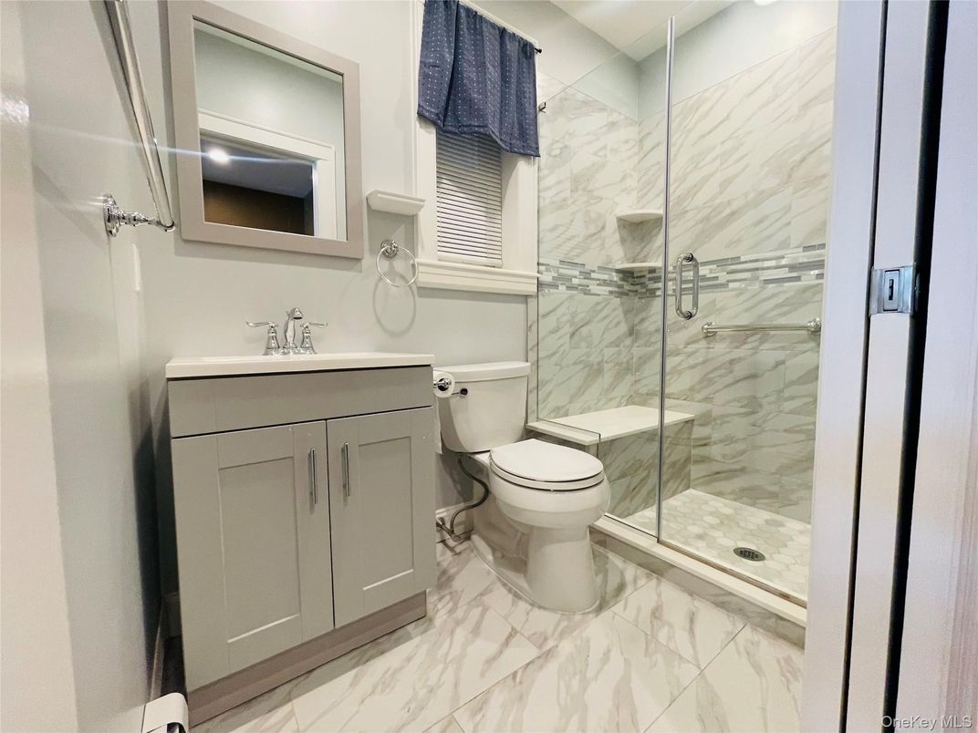 Bathroom, Glass Shower, Interior, Marble, Marble Walls