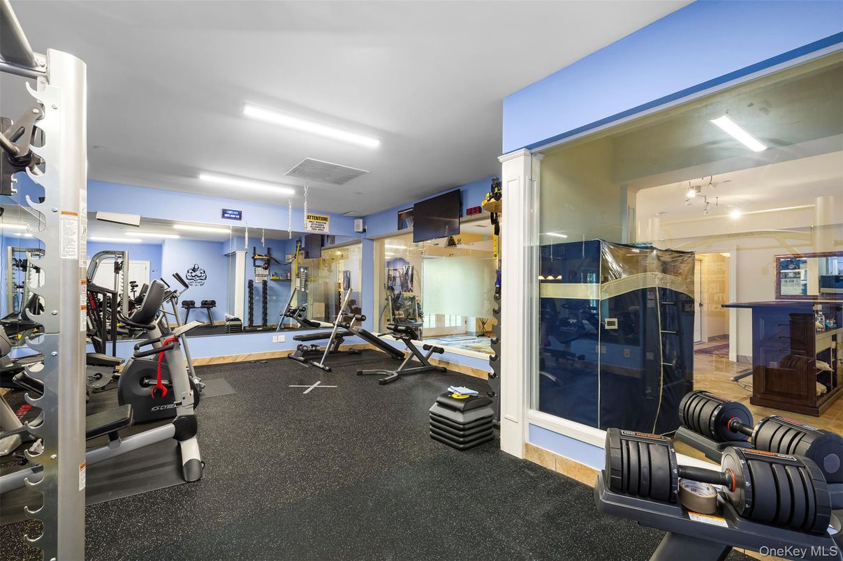 Fitness Equipment, Interior, Recessed Lighting