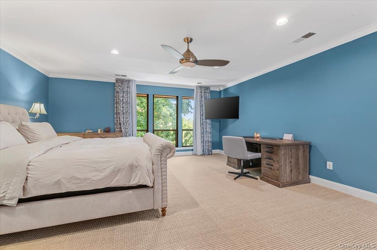 Bedroom, Home Office, Interior, Recessed Lighting