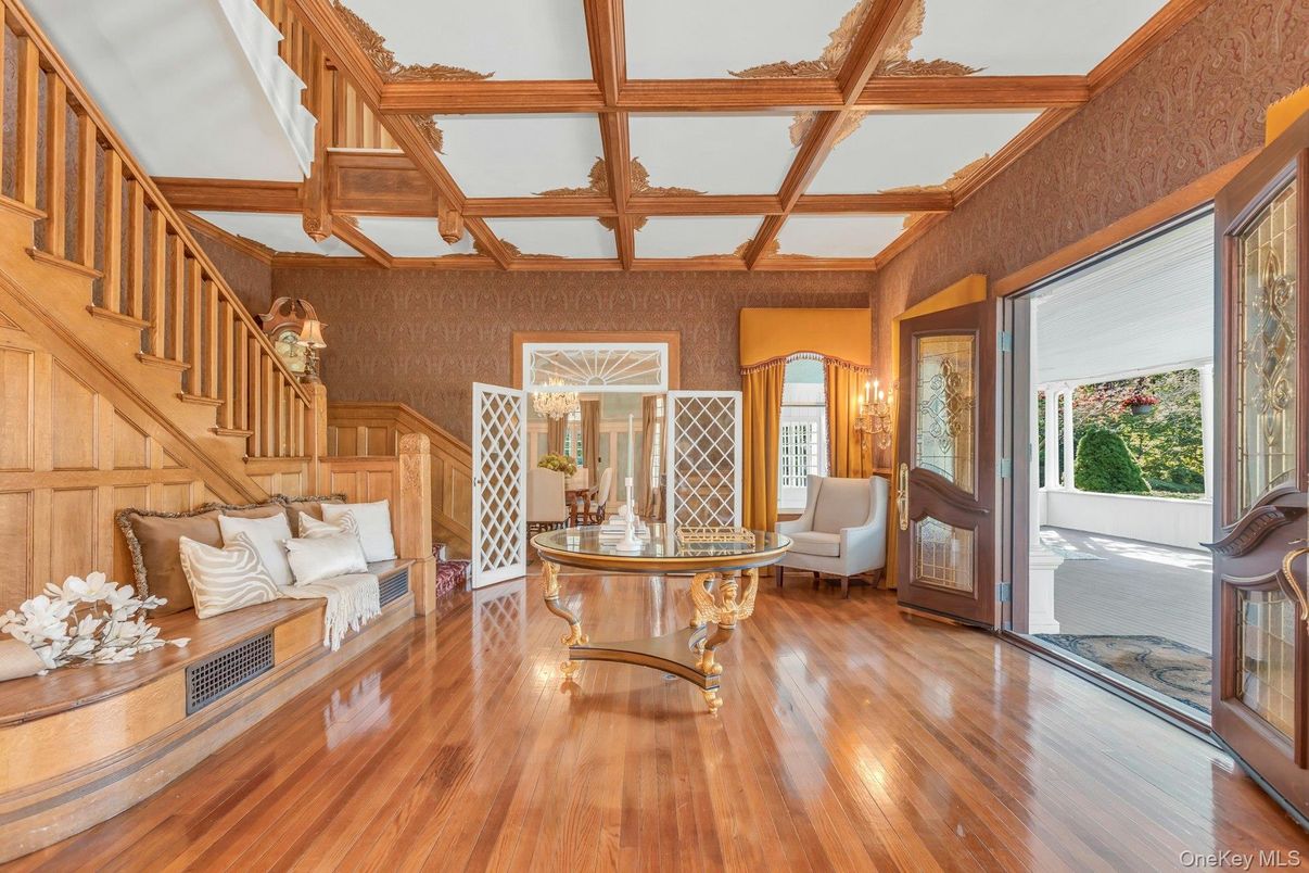 Interior, Wooden Beams, Wood Texture Flooring