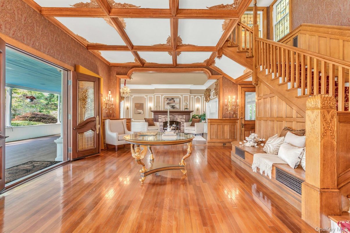Interior, Living room, Piano, Wooden Beams, Wood Texture Flooring