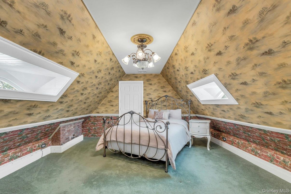 Bedroom, Chandelier, Interior