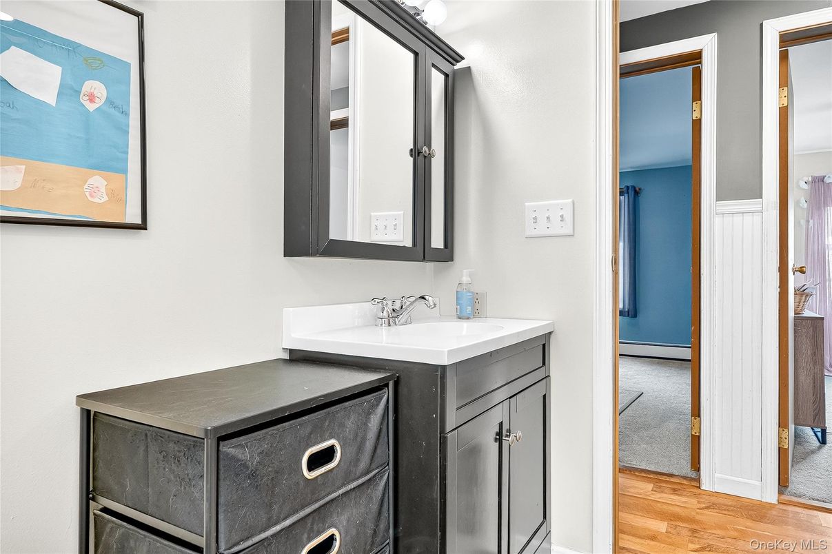 Bathroom, Interior, Wood Texture Flooring