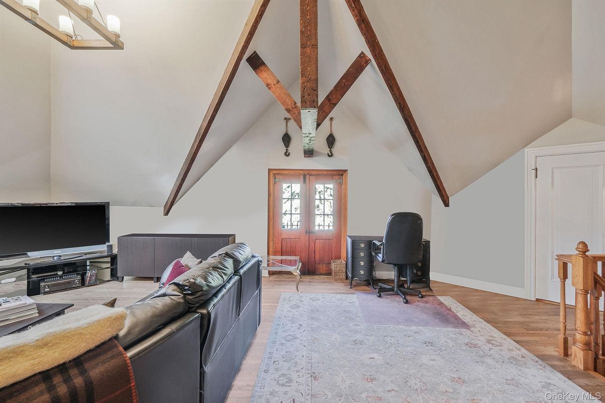 Home Office, Interior, Living room, Wooden Beams, Wood Texture Flooring