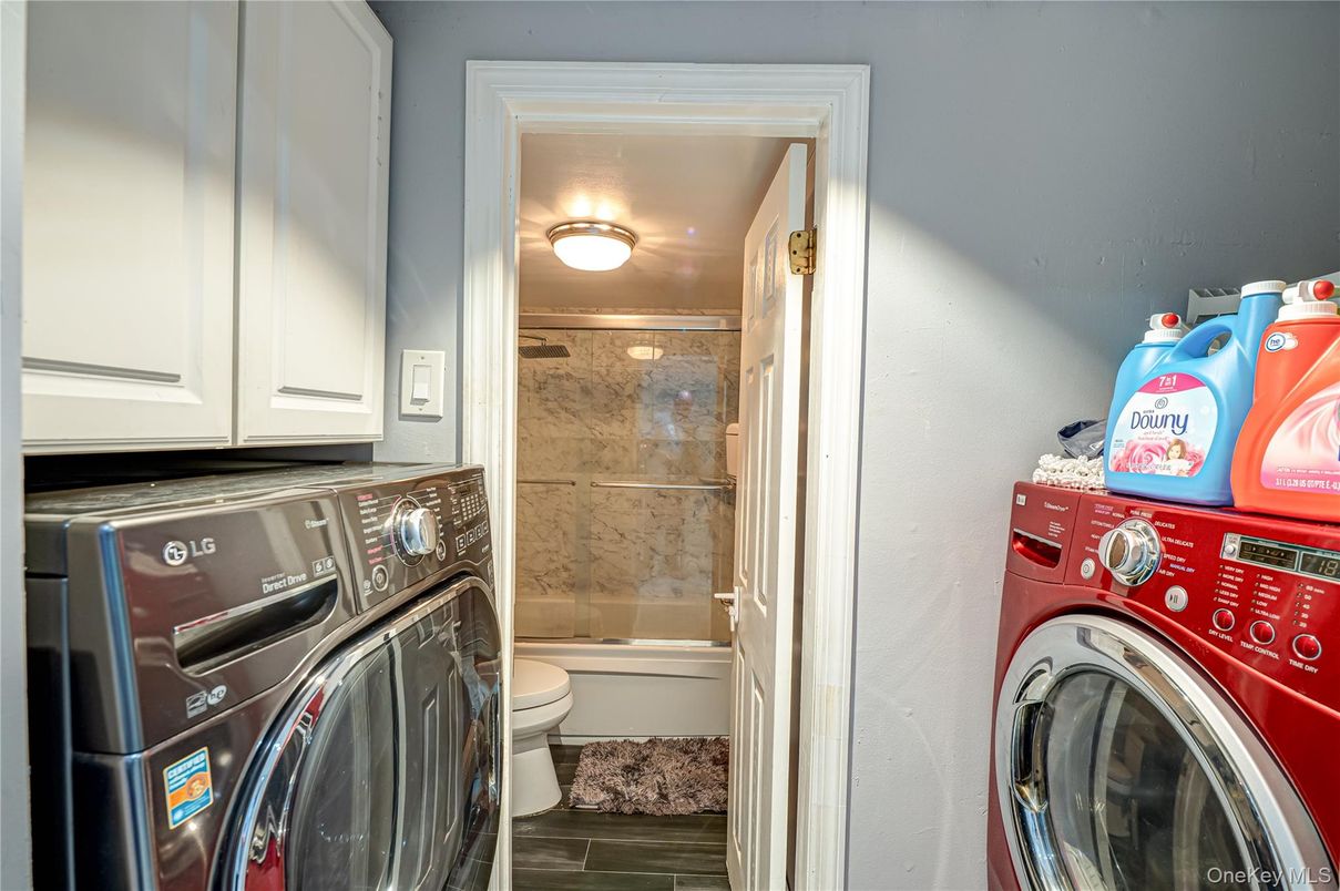 Bathroom, Glass Shower, Interior, Utility Closets, Washer