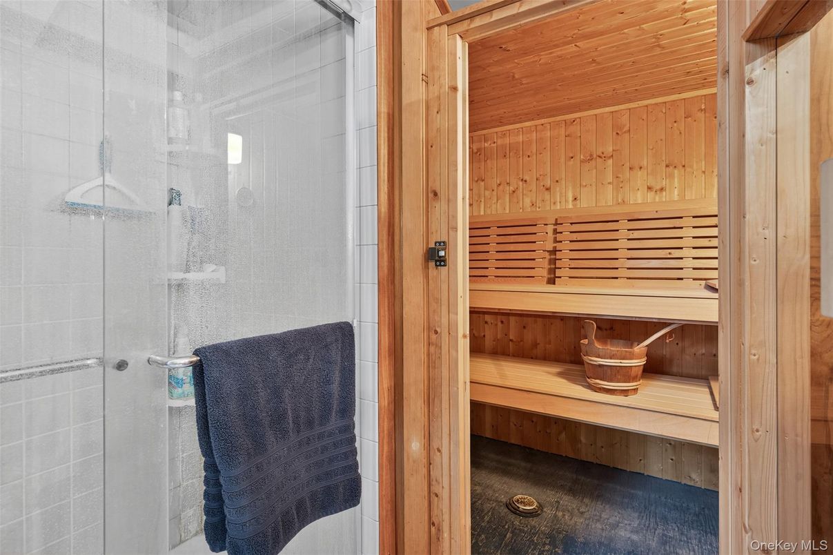 Bathroom, Glass Shower, Interior, Sauna Room