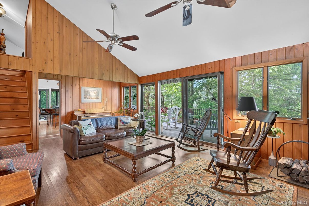 Interior, Living room, Wood Texture Flooring, Wooden Walls