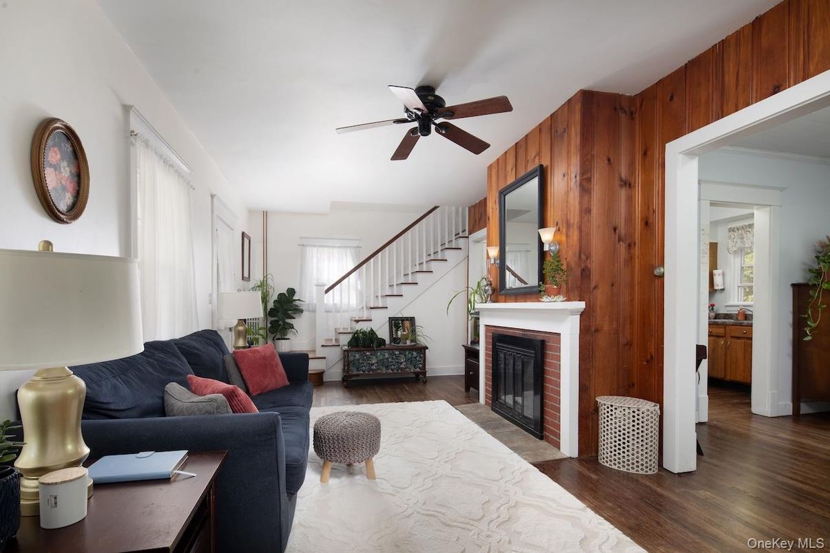 Fireplace, Interior, Living room, Wood Texture Flooring, Wooden Walls