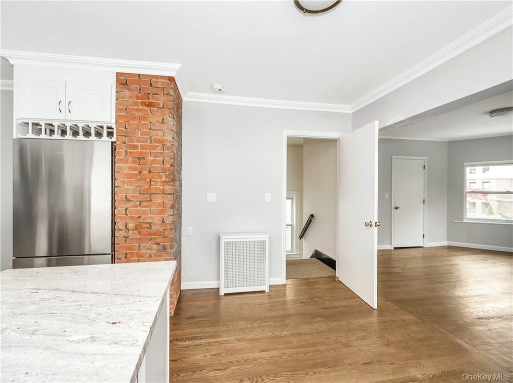 Empty room, Interior, Stone Walls, Wood Texture Flooring