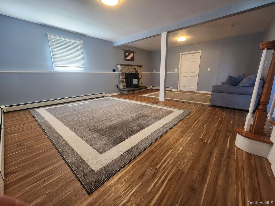Empty room, Fireplace, Interior, Wood Texture Flooring