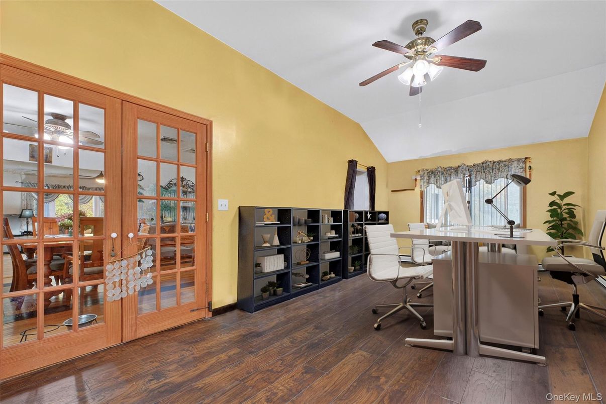 Home Office, Interior, Wood Texture Flooring