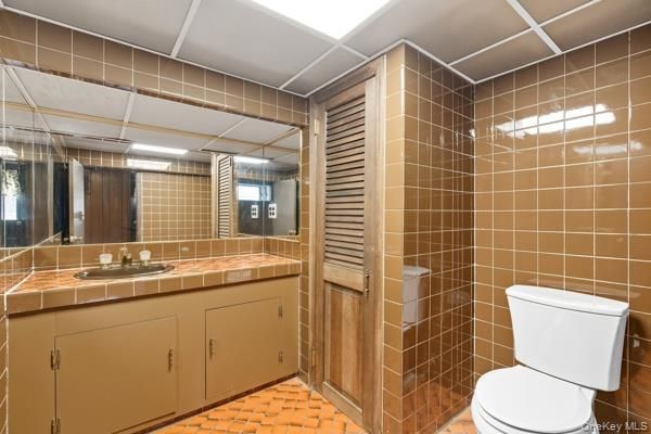 Bathroom, Glass Shower, Interior, Tile Countertops