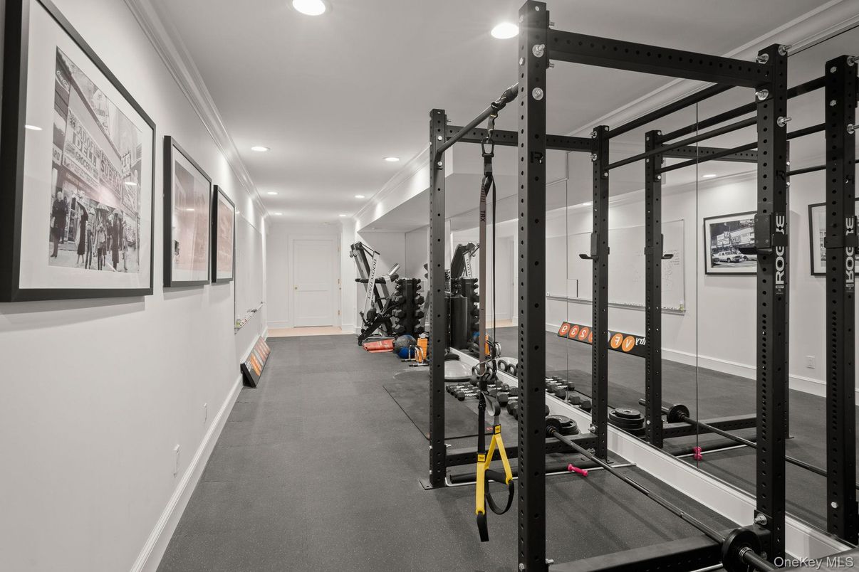 Fitness Equipment, Gym, Interior, Recessed Lighting