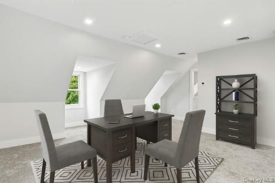 Home Office, Interior, Recessed Lighting