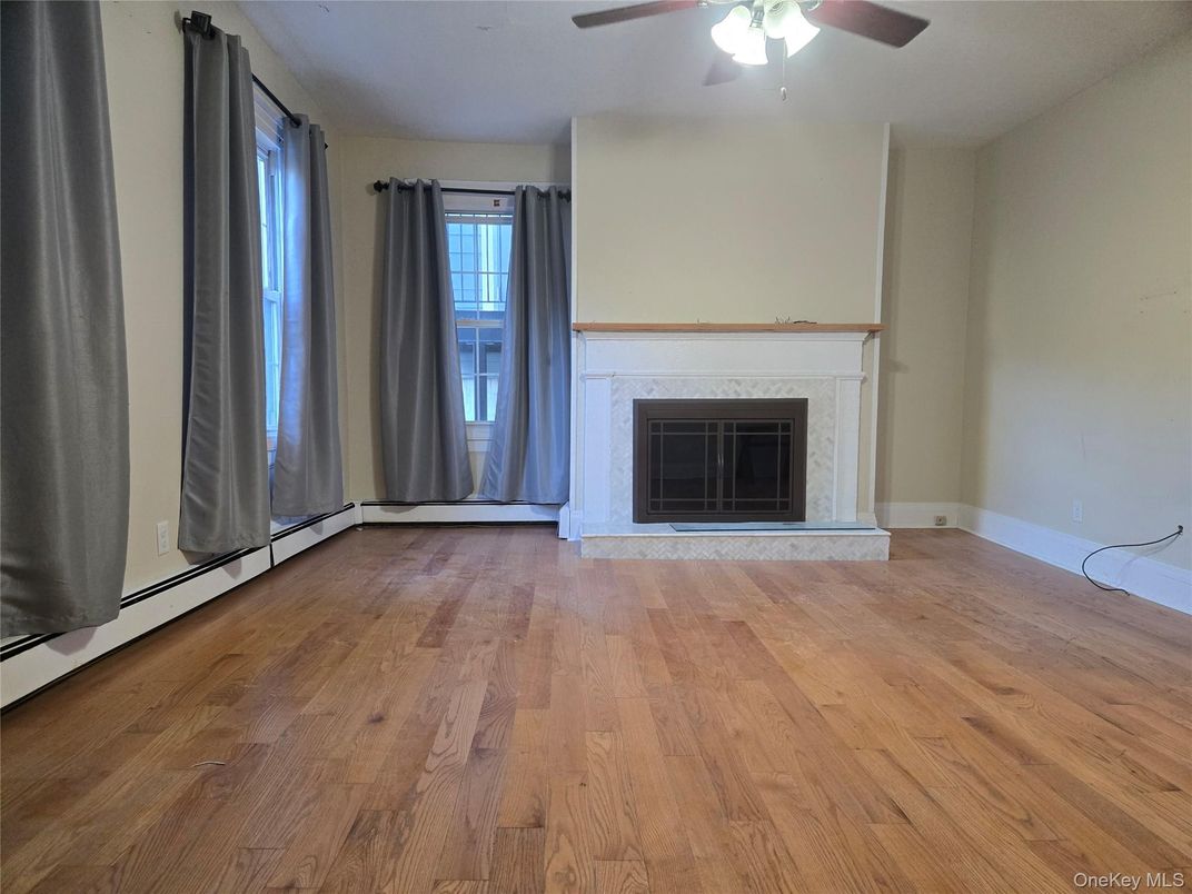 Empty room, Fireplace, Interior, Wood Texture Flooring