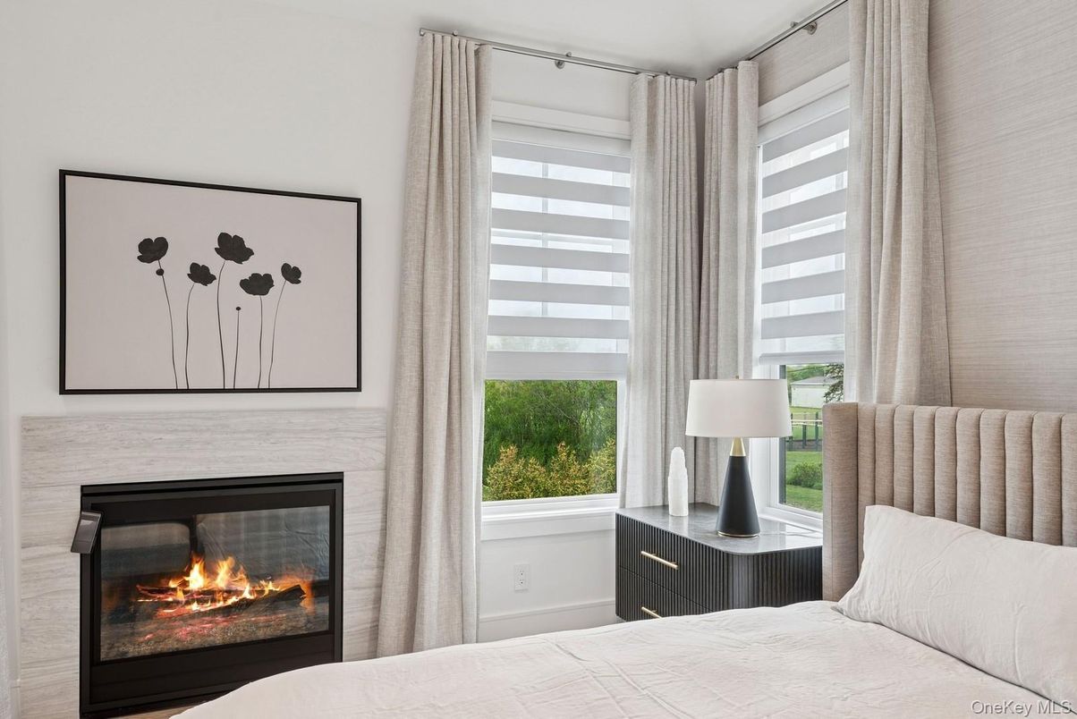 Bedroom, Fireplace, Interior