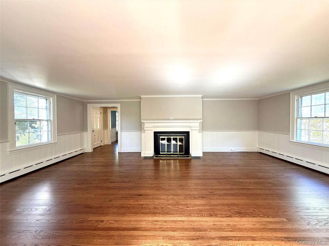 Empty room, Fireplace, Interior, Wood Texture Flooring