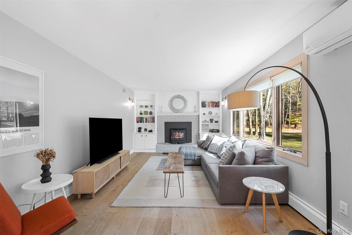 Fireplace, Interior, Living room, Wood Texture Flooring