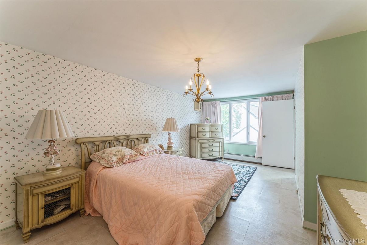 Bedroom, Chandelier, Interior