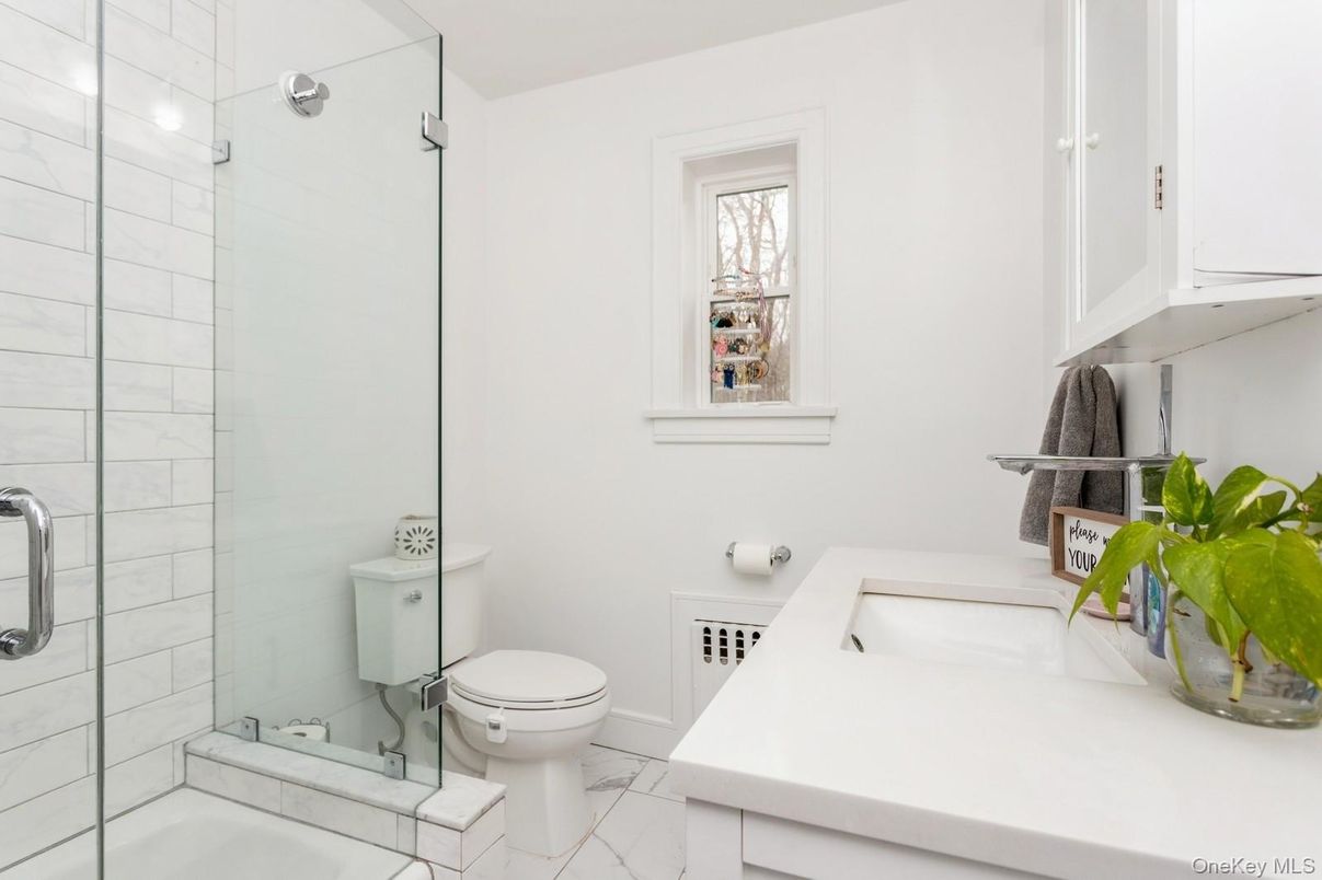 Bathroom, Glass Shower, Interior, Marble