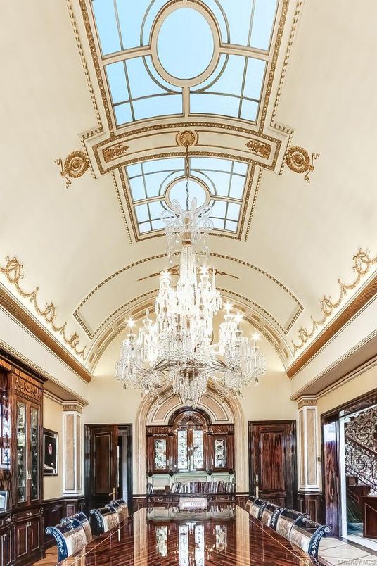 Chandelier, Glass Ceilings, Interior, Sun Room