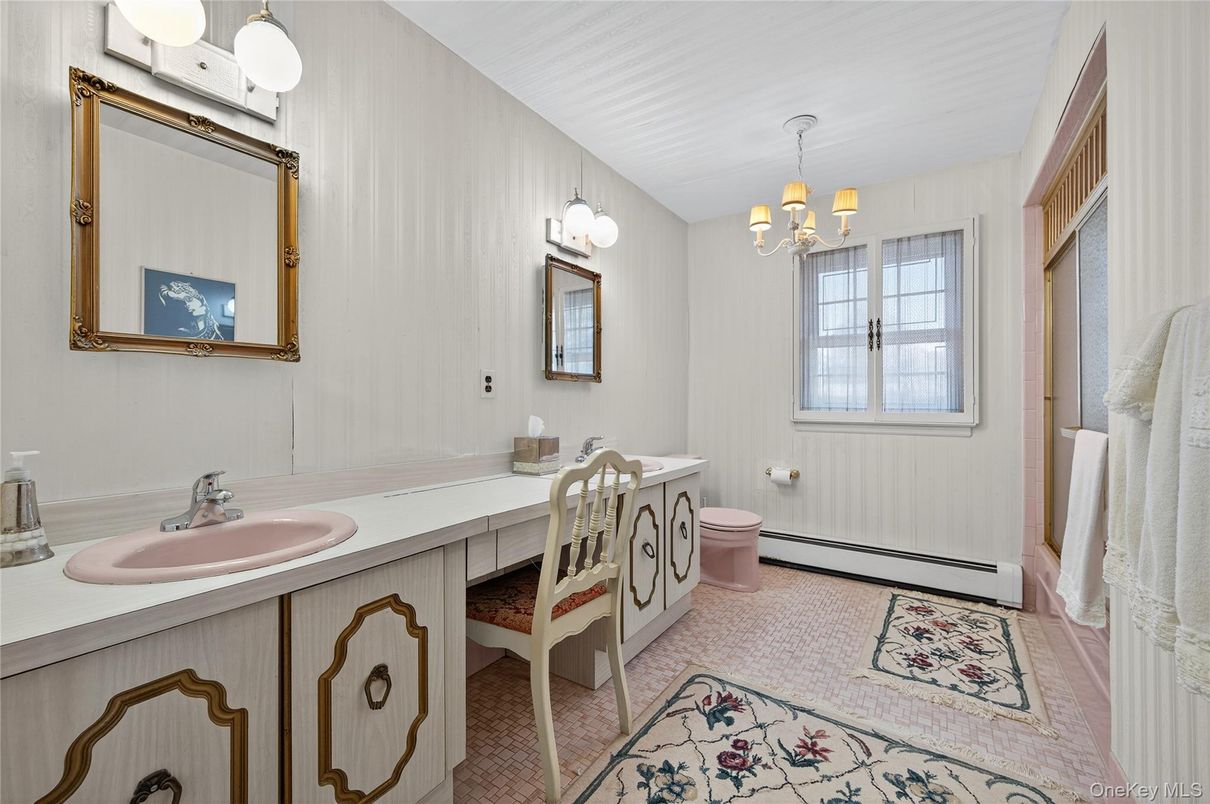 Bathroom, Chandelier, Dual Sink Vanities, Interior