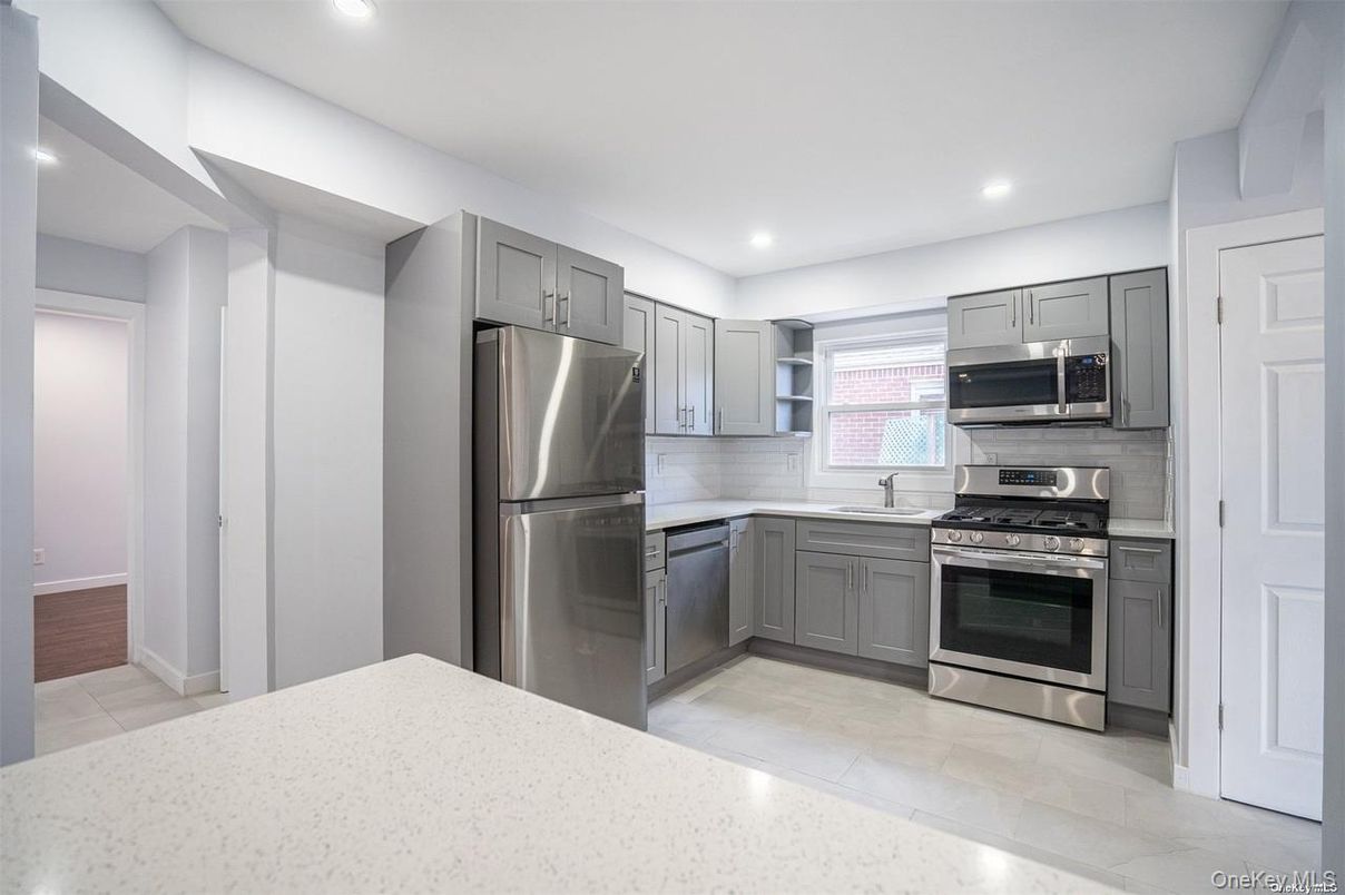 Interior, Kitchen, Recessed Lighting, Stainless Steel Appliances