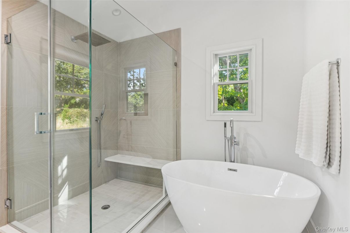 Bathroom, Free Standing Baths, Glass Shower, Interior