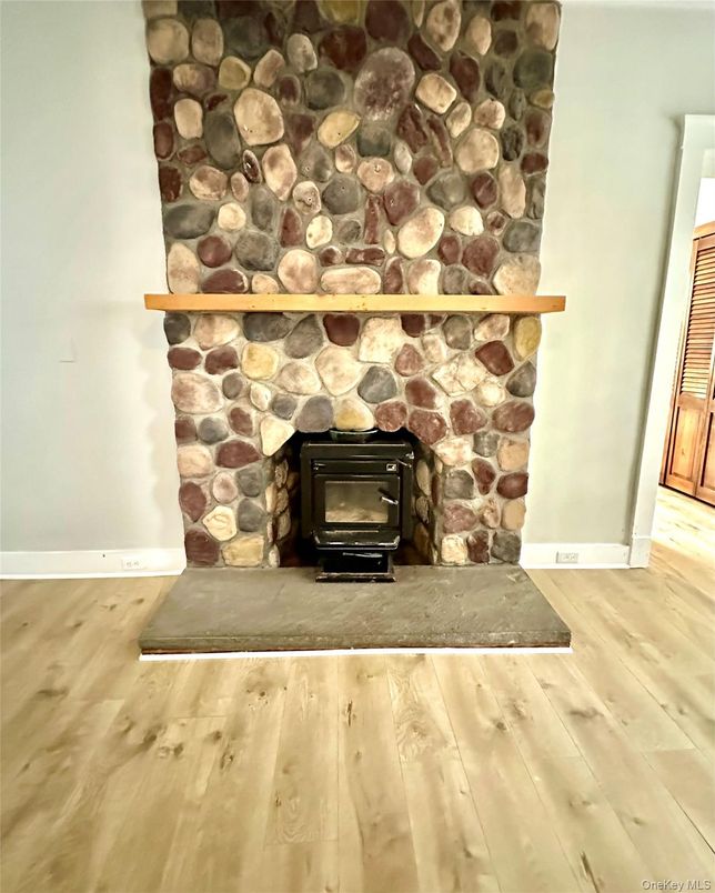 Fireplace, Interior, Stone Walls, Wood Texture Flooring