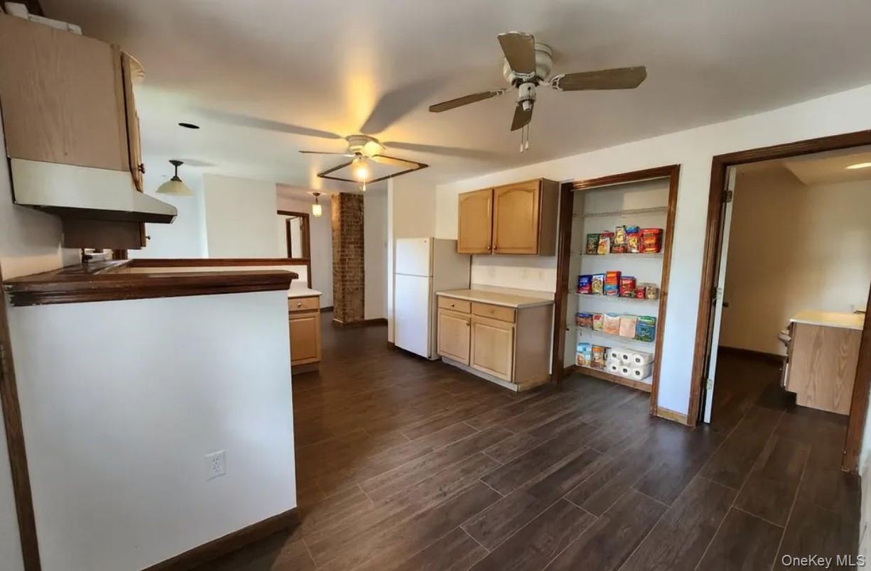 Interior, Kitchen, Wood Texture Flooring