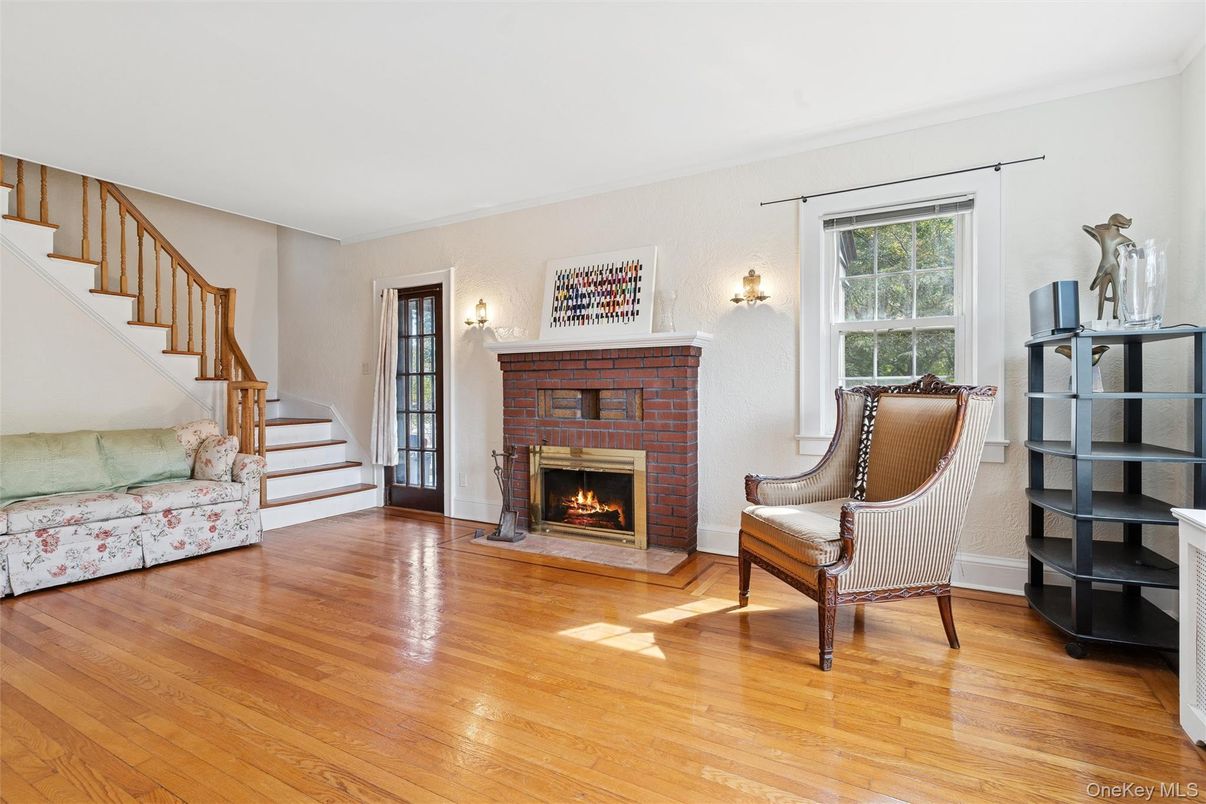 Fireplace, Interior, Wood Texture Flooring
