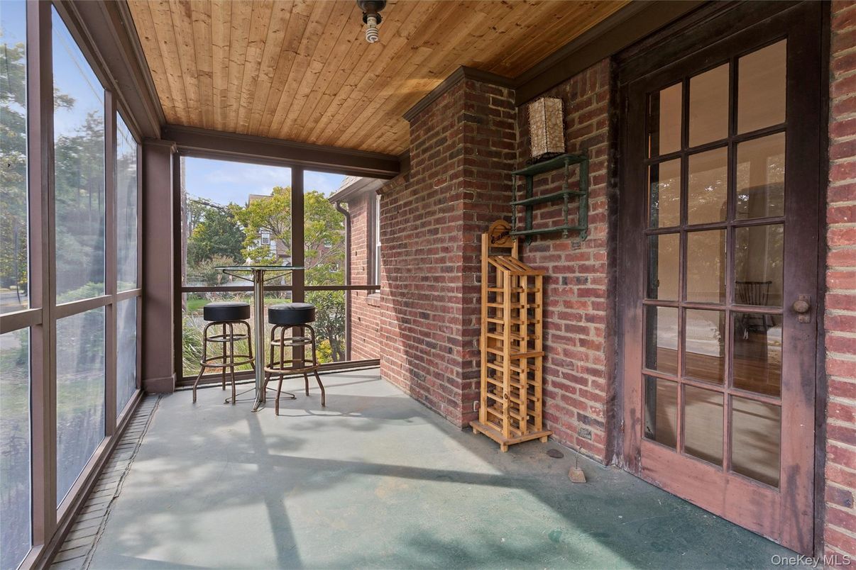 Interior, Stone Walls, Wooden Ceilings