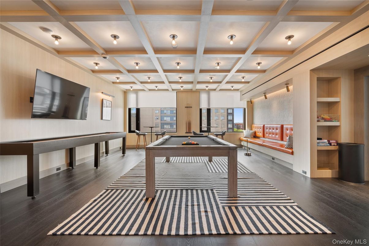 Billiard Table, Game Room, Interior, Wood Texture Flooring